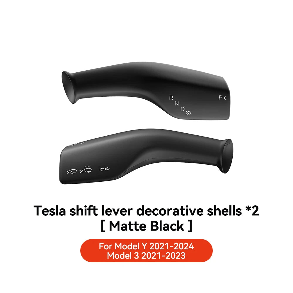 YZ For Tesla Model 3 Y Highland Juniper Full Package Trim Cover Of Carbon Fiber Matte Finish On Wiper Lever For Tesla 2021-2025