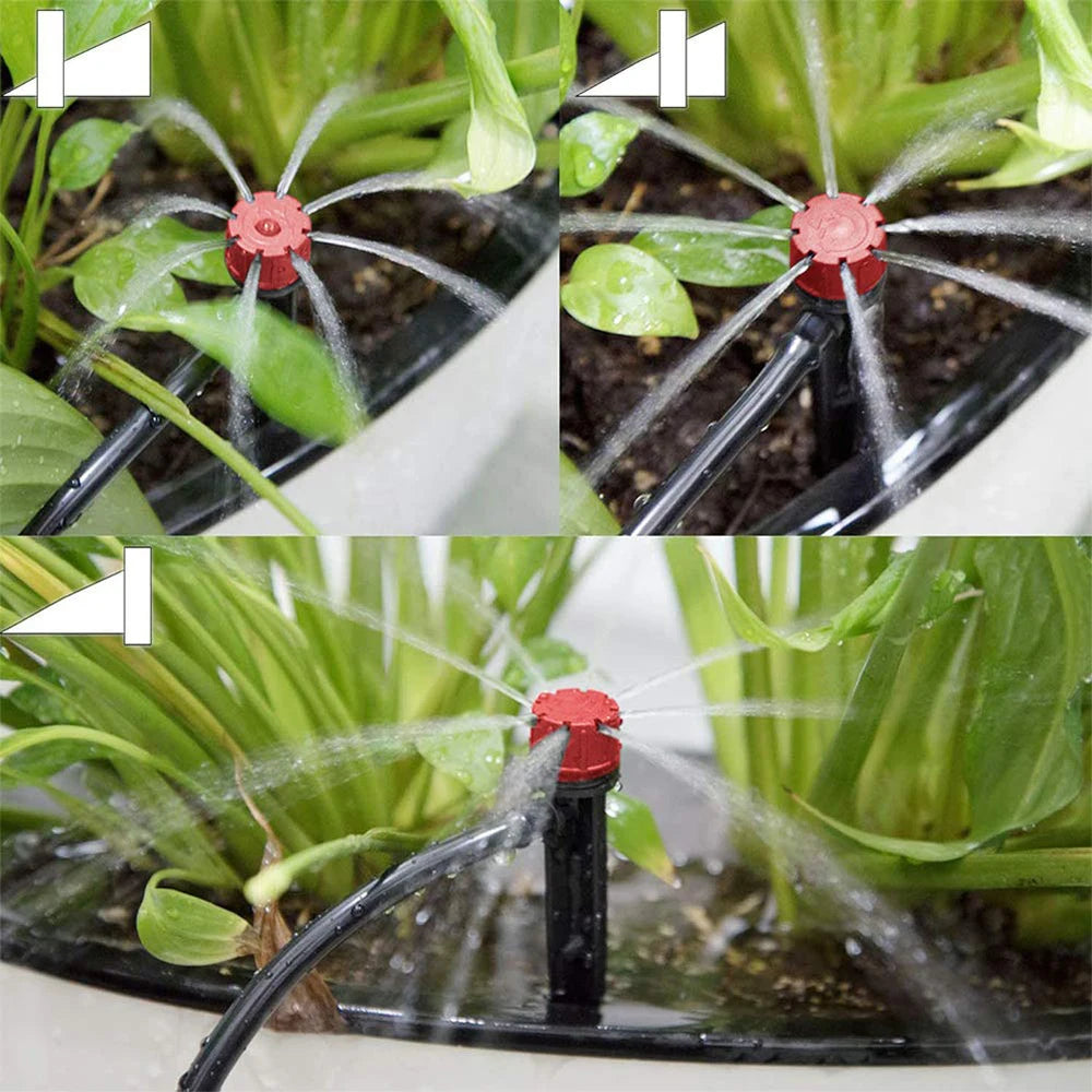 Garden Drip Irrigation Automatic Watering System Kit 1/4'' 13CM Sprinkler for Bonsai Pot Plant Flower Vegetable Greenhouse