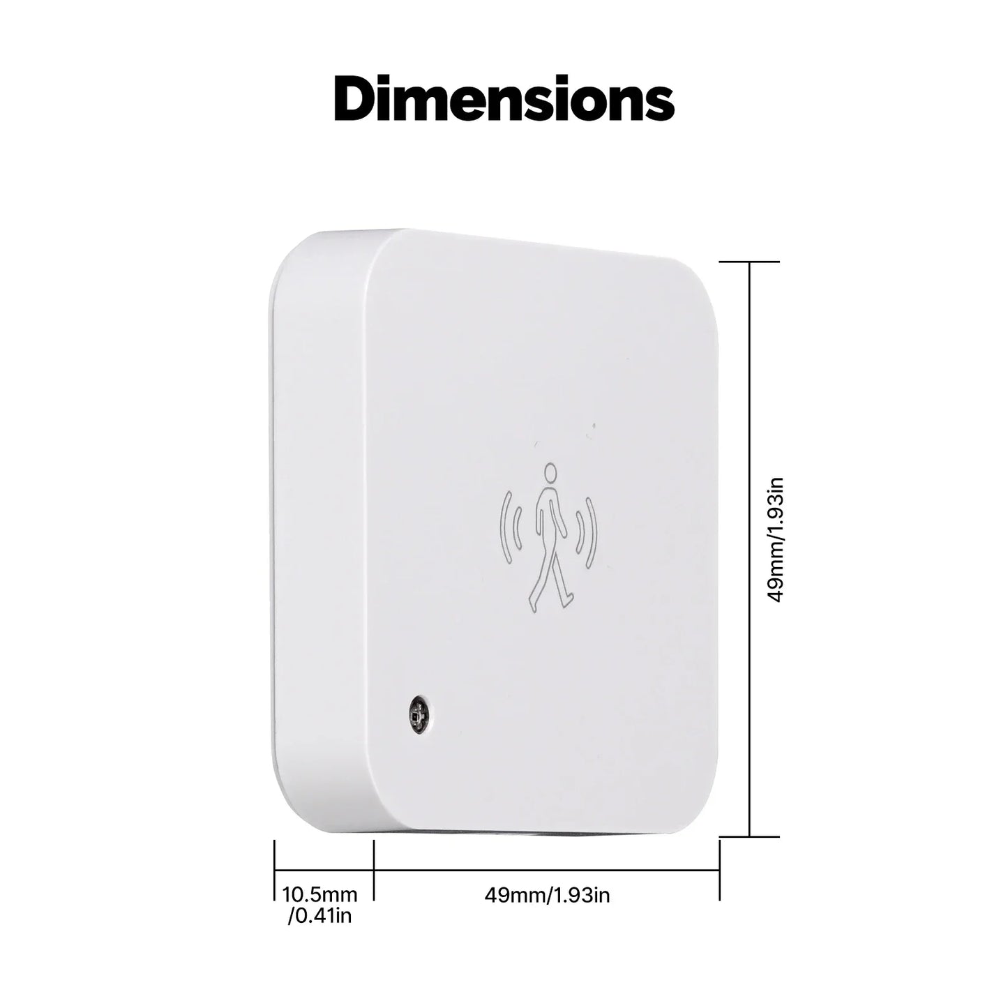 MOES Tuya ZigBee and WiFi Smart Human Presence Sensor Motion Detection Light Luminance Sensor Wired Design App Notification