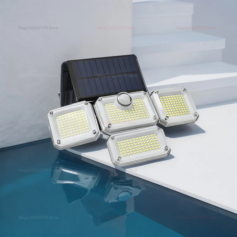 Solar Street Light Outdoor Garden Light Home Waterproof Yard Outdoor Remote Control Super Bright Lighting Sensor Street Lamp