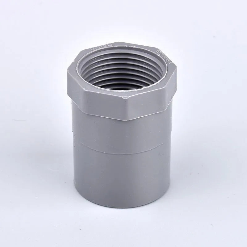 1/2" ~2.5" Male/Female Thread to Inner Diameter 20~75mm PVC Water Connector Aquarium Fish Tank Irrigation Water Pipe Fitting