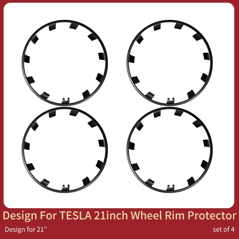 21 Inch Wheel Hub Protection For Tesla Model Y 2020-2024 Performance Rim Patch Protectors ABS Wheel Covers hubcaps