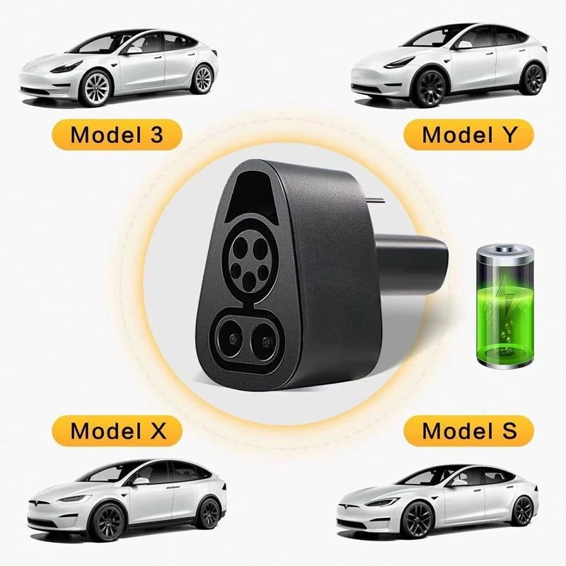 EV Charging Adapter For Tesla Model Y S X 3 USA CCS1 Combo Adapter Charging Gun Conversion Head DC AC Power Converter