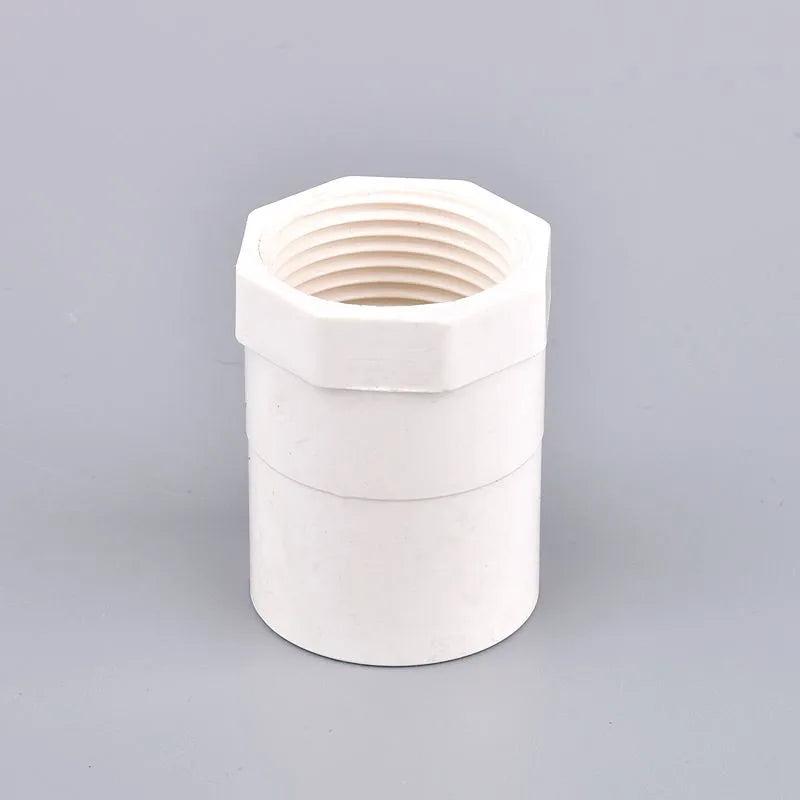 1/2" ~2.5" Male/Female Thread to Inner Diameter 20~75mm PVC Water Connector Aquarium Fish Tank Irrigation Water Pipe Fitting
