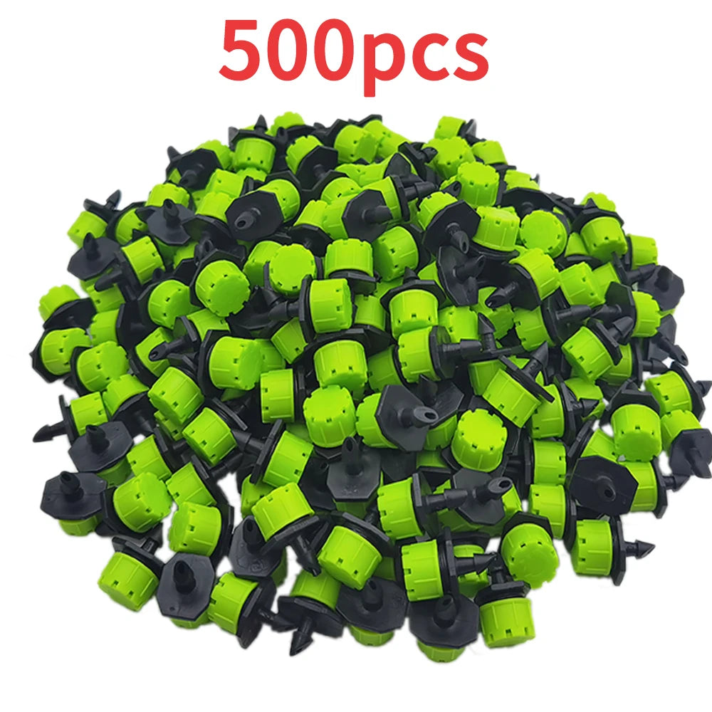 OASIS 30-1000PCS 4/7mm Garden Irrigation Nozzle Adjustable Dripper Watering Sprinkler Emitter Micro Drip Balcony Yard Greenhous