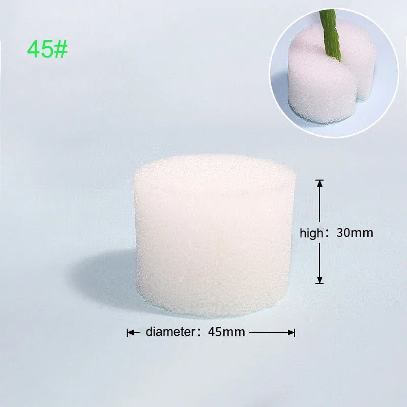 50pcs Hydroponic Soilless Mesh Net basket Plant veg Grow Nursery Cup Pot Sponge tray Aeroponic Veg Planter Clone Colonization q1