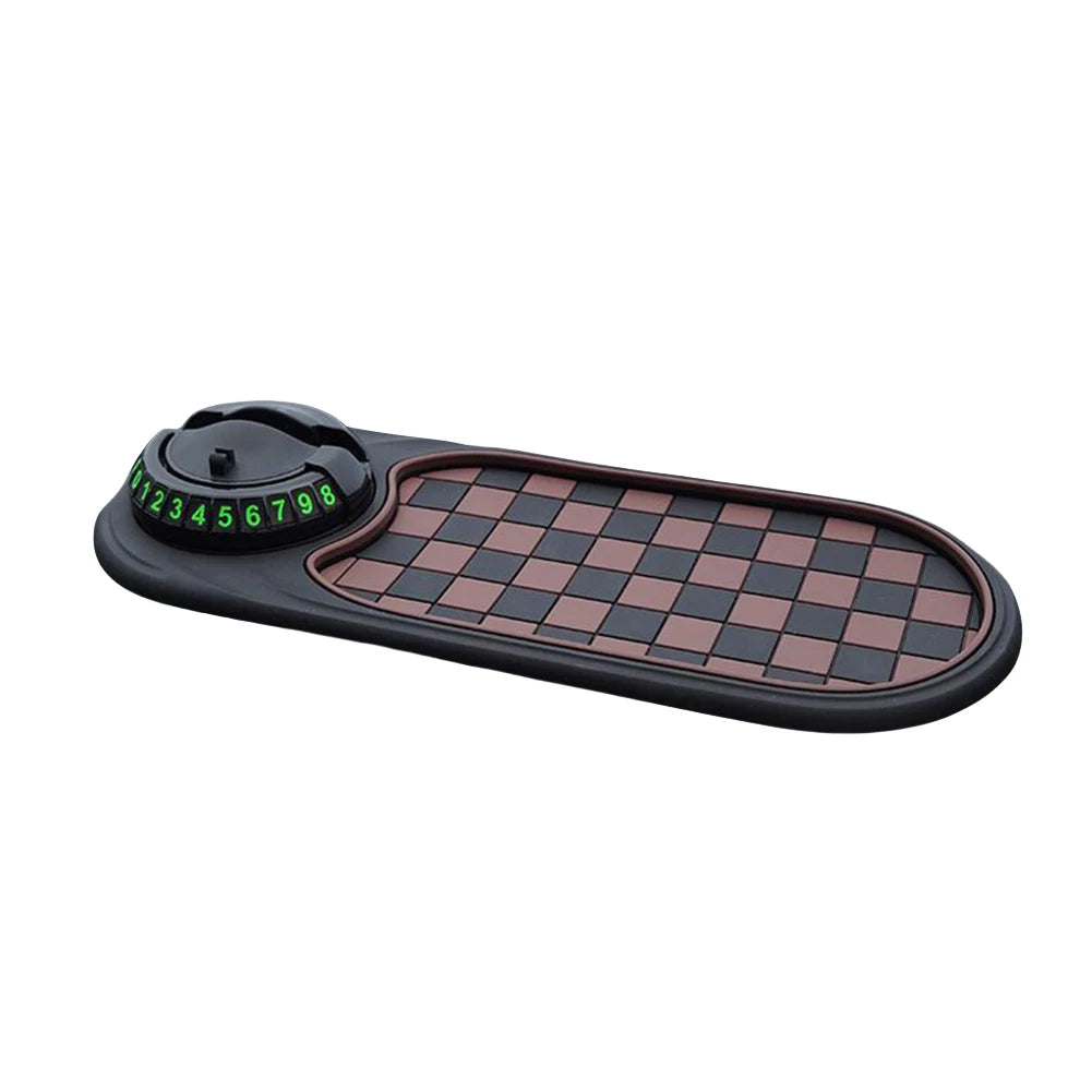 Car Anti-Slip Mat Car Dash Grip Pad with Temporary Parking Numbe 360 D
