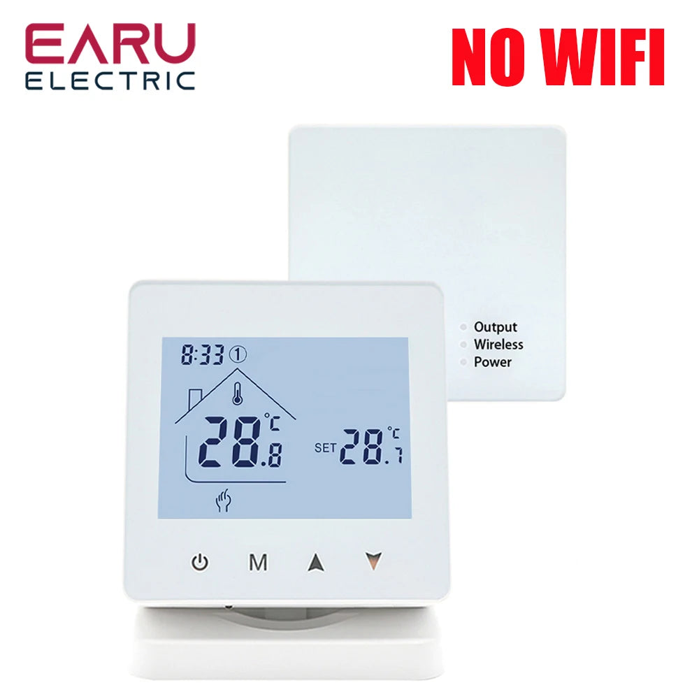 Smart RF Wireless Room Thermostat For Gas Boiler Heating Touch Screen Temperature Controller Home Programmable WiFi Thermostat