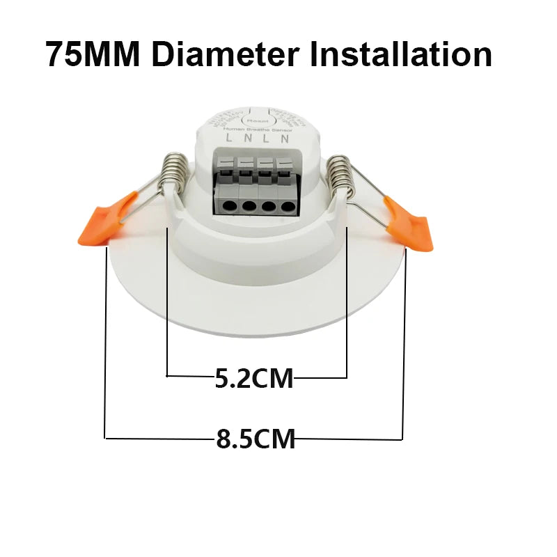 Smart Life Zigbee Human Presence Detector 100-240V Tuya Radar Pir Montion Sensor Adjustable angle Luminance Detection
