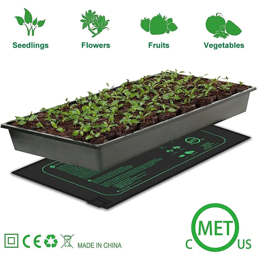 10/25/50CM Seedling Heat Mat Indoor Plants Germination Waterproof Heating Pad Propagation Clone Starter Mat EU/US/AU/UK Plug