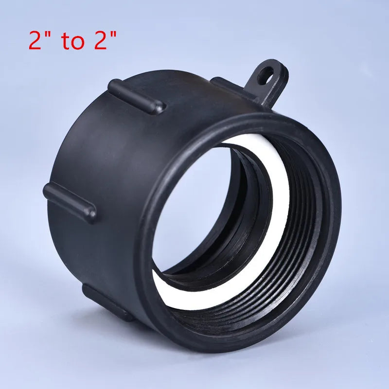 High quality IBC Water Tank Adapter 2'' to 2" Water Connector Fuel Bucket Valve Tank Garden Hose Pipe Fittings
