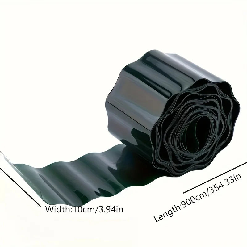 1Pc Imitation Stone Garden Guardrail PP Plastic Ground Fence Combined with Pastoral Gardening Lawn Fence Landscapes Decoration