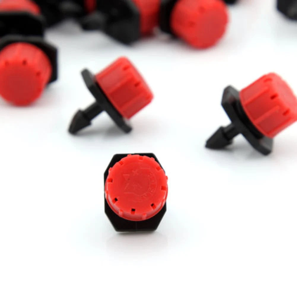 100-1000PCS Irrigation Drippers Sprinklers Adjustable Water Dropper Head Sprinkler Flow Head Garden Watering Irrigation System