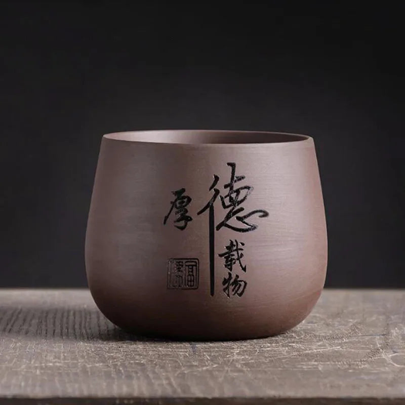 Chinese Style Purple Clay Flower Pot Orchid Plant Container Bonsai Vase Plant Pot with A Hole Home Garden Decor