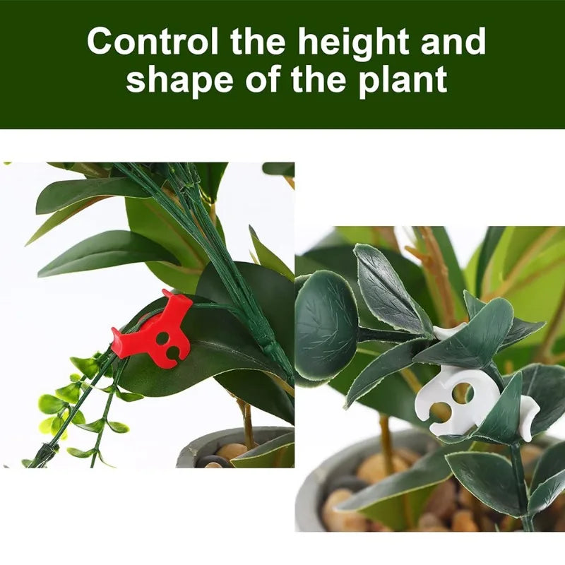 100/10Pcs Plant Clamp Bending Device Flower Vine Branches Plant Stem Training Clips Plant Growth Bender Control Support Clamps