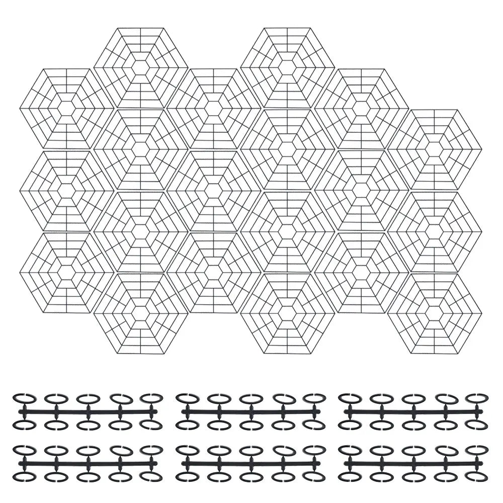 20/40Pcs Pond Protectors Net Plastic Garden Pond Fish Guard Floating Net for Protecting Fish From Predators Herons And Cats