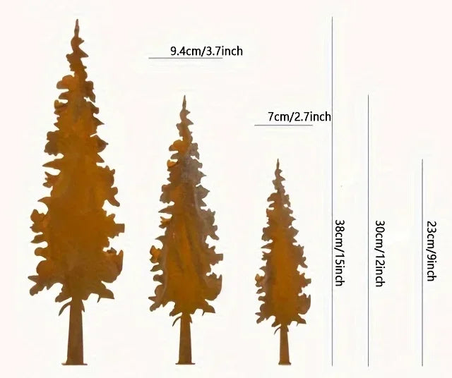 Rustic Metal Spruce Tree & Elk Ornaments: Ideal Hunting Decor & Gifts for Christmas and New Year's Holiday Celebrations
