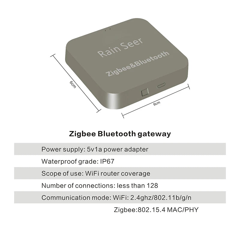 Rain Seer Tuya Zigbee Garden Home Irrigation Watering Timer WiFi Water Timer Mobile Phone Remote Solenoid valves Controller
