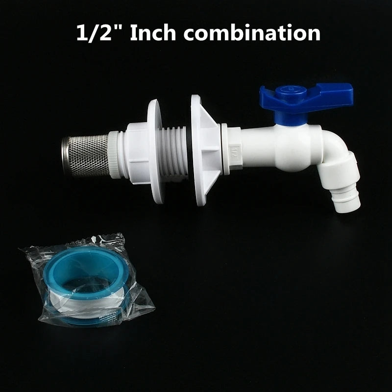 1~8PCS 1/2, 3/4, 1 Inch UPVC Double Female Thread Water Tank Joints Garden Irrigation Accessories Fish Tank Connector