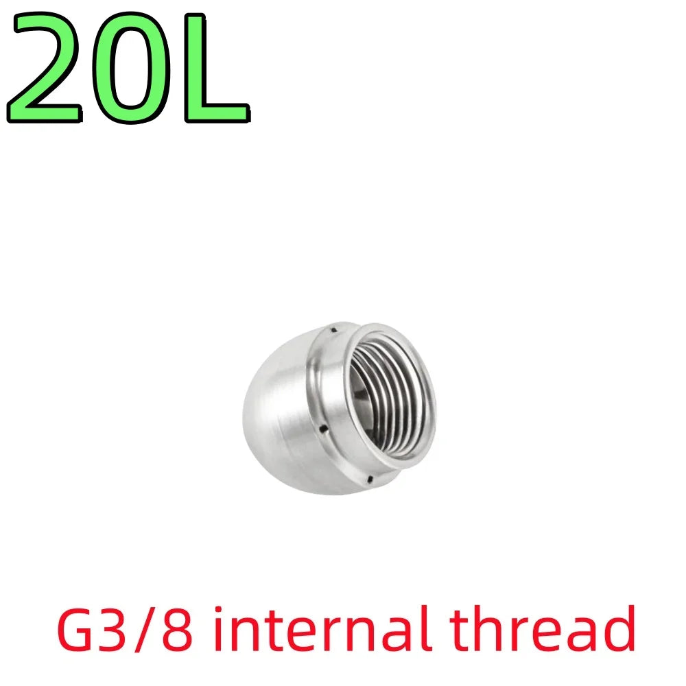 G3/8 Internal Thread Sewer Cleaning Nozzle Pipeline Dredging Tool High Pressure Cleaning Machine Nozzle Stainless steel Material