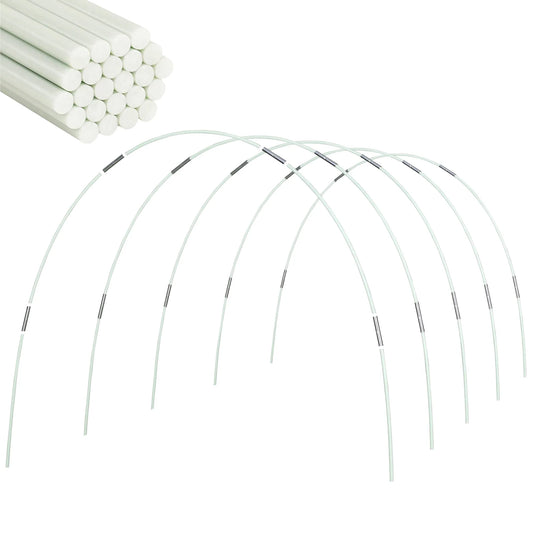 25/50pcs Garden Greenhouse Hoops,Rust-Free Fiberglass Support Frame for DIY Plant Support & Grow Tunnel