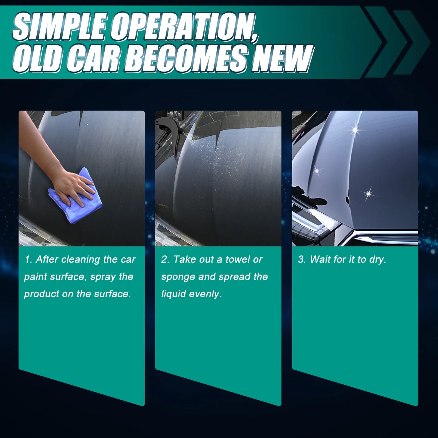 Car Coating Spray, Liquid Glass Sealing Glaze Coating Agent For Automo