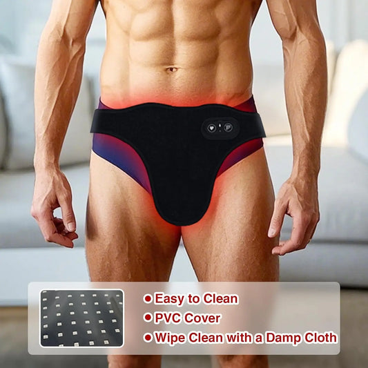 Red Light Therapy for Male Wellness,Rechargeable Wireless 660&850nm Near Infrared Light Therapy Pad for Prostate Therapy for Men