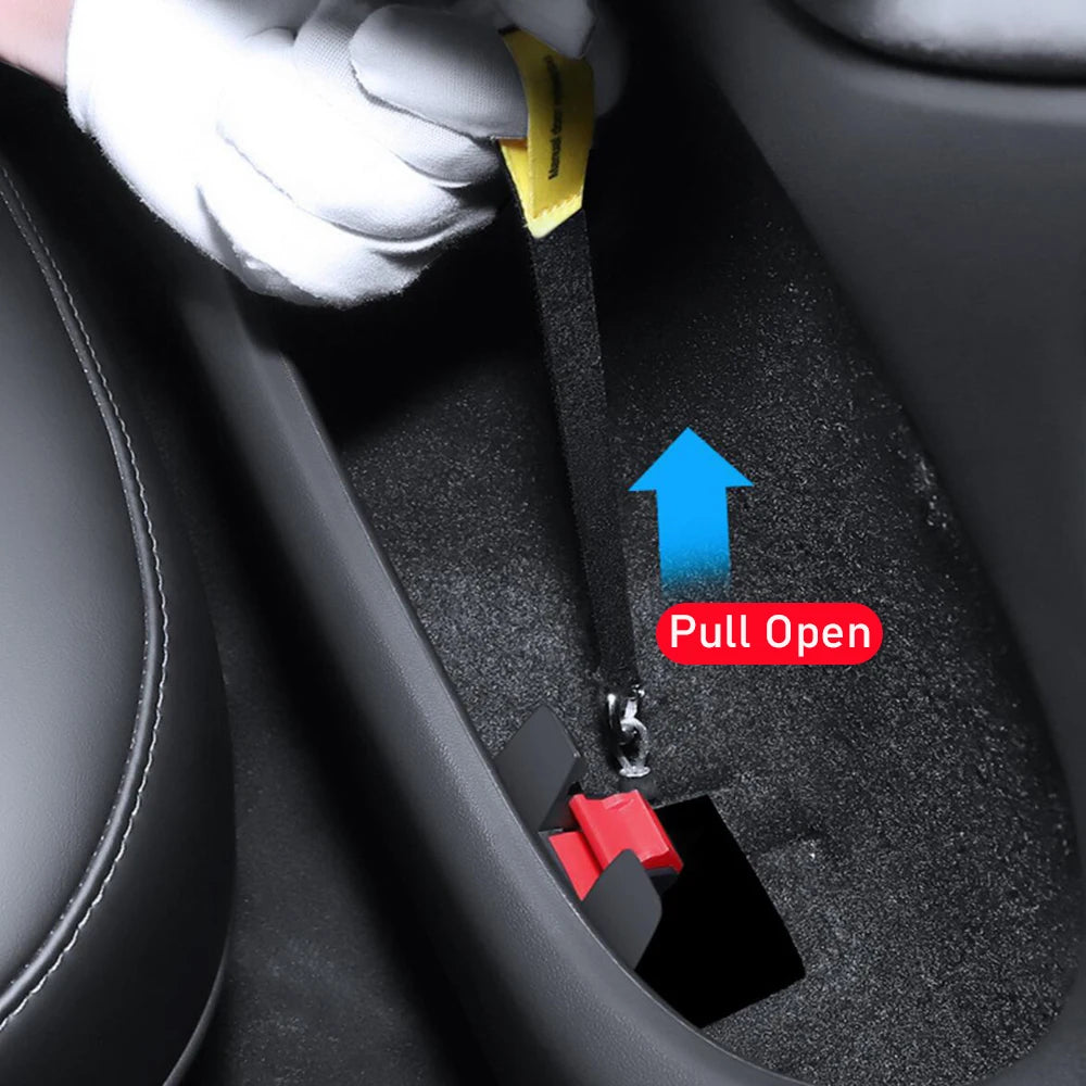 For Tesla Model 3 Highland Model Y 2024 2025 Rear Door Mechanical Switch Handle Emergency Puller Button Rope Car Accessories