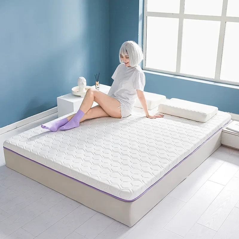Non-slip Foldable Mattress with Natural Latex Tatami Mat Sleeping on The Floor for Double Single Bed King Queen Size Furniture