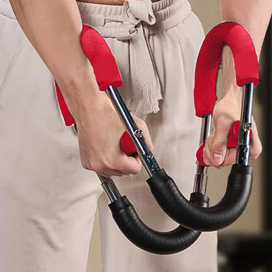 Portable Spring Workout Bar - Forearm & Chest Expander