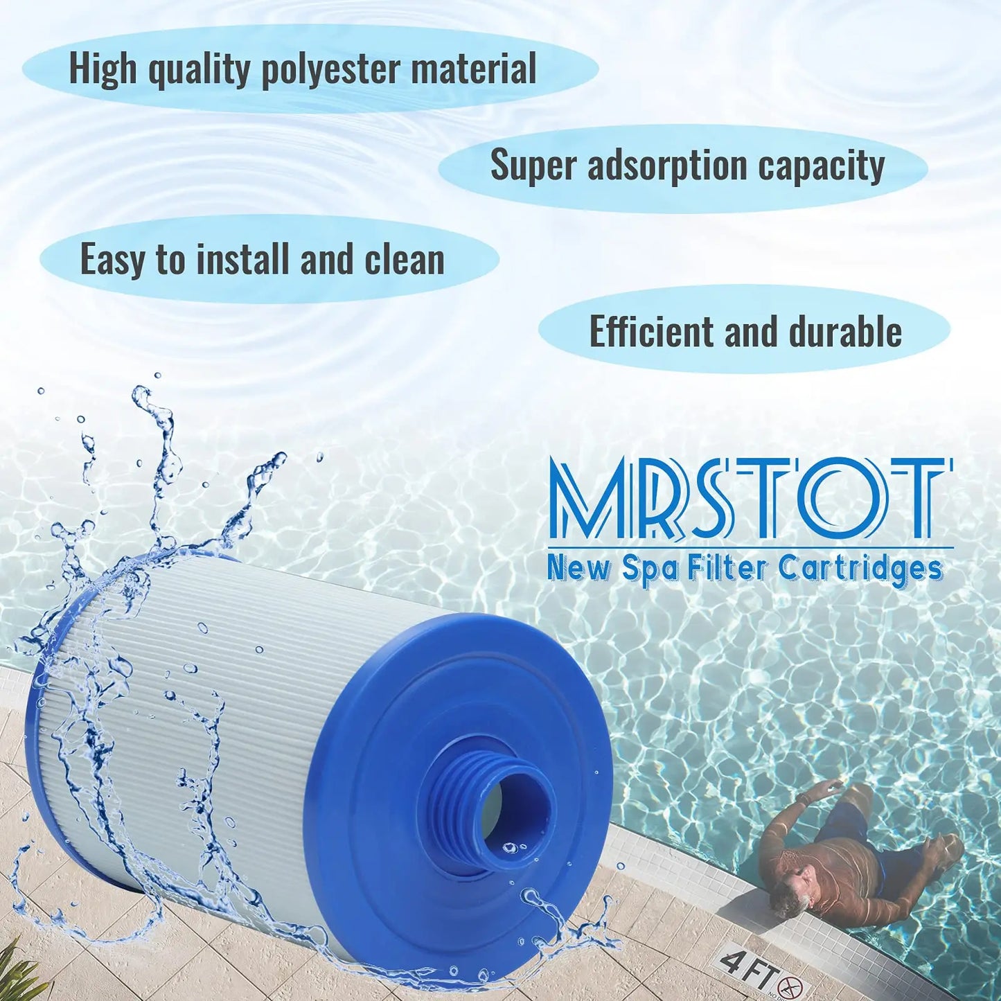 Replacement Hot Tub Spa Filter For PWW50 6CH-940