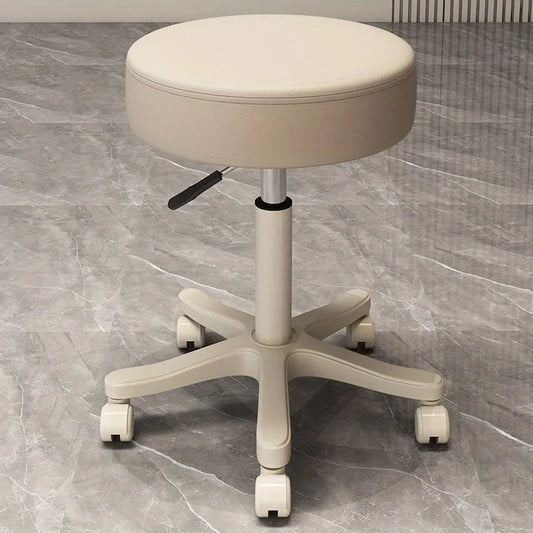 Massage Stool Beauty Salon Stool Lifting Rotating Round Stool Hair Manicure Barber Shop Stool Round Stool with Wheels