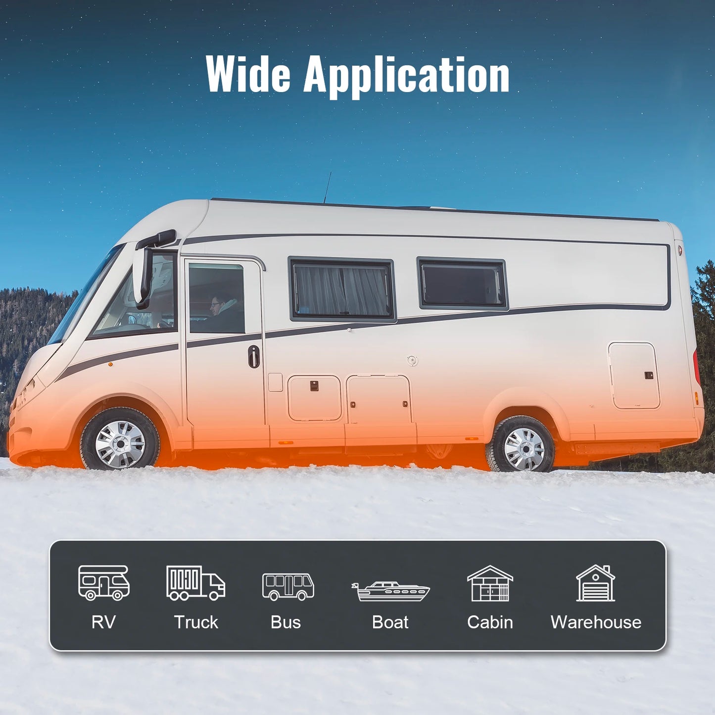 VEVOR Diesel Air Heater - Bluetooth App Control RV & Van