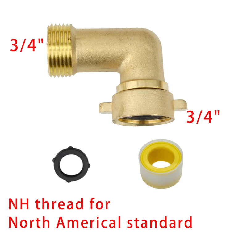 Heavy Duty Brass 1-2-4 way Splitter Garden Hose Hexagonal Connector with Comfortable Grip Shut Off Valves Adapter for Water Tap