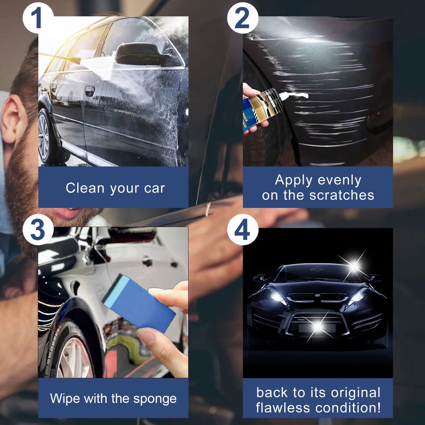 Car Scratch Remover Paint Care Tools Auto Swirl Remover Scratches Repair Polishing Auto Body Grinding Compound Anti Scratch Wax