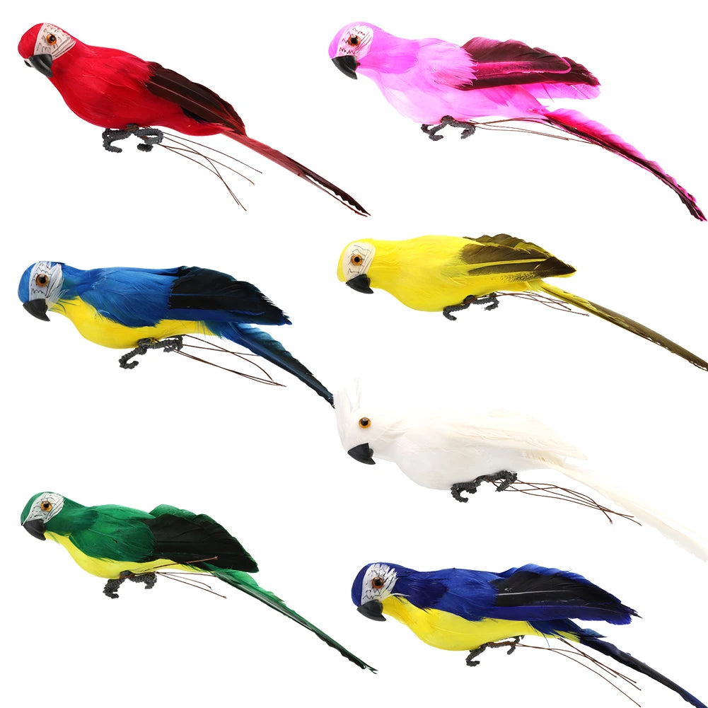 Creative Foam Feather Artificial Parrot Artificial Simulation Foam Bird Fake Animal Bird Garden Bird Prop Decor Home Ornament