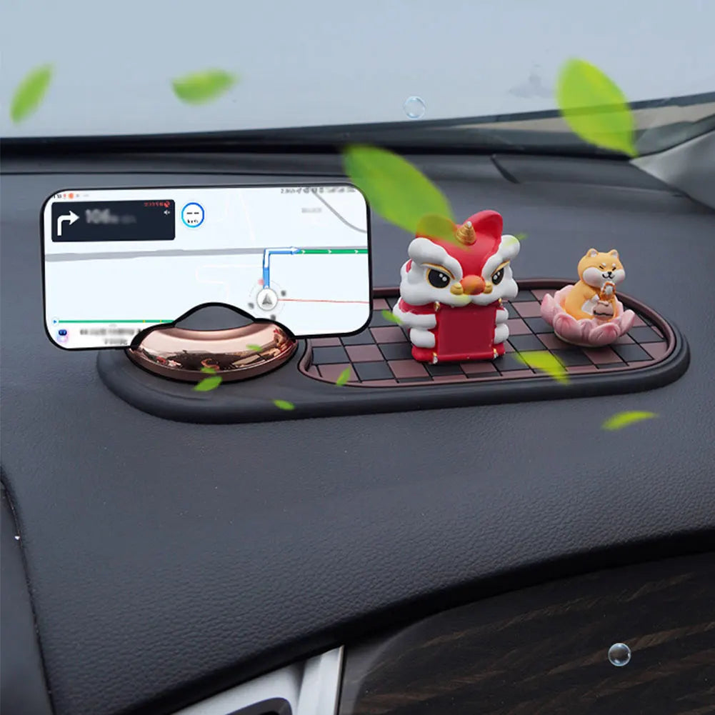 Multifunction Car Dash Mat Anti Slip Rug Dashboard Cell Phone Holder Silicone Dashboard Car Pad Mat for Phones Keys Gadgets