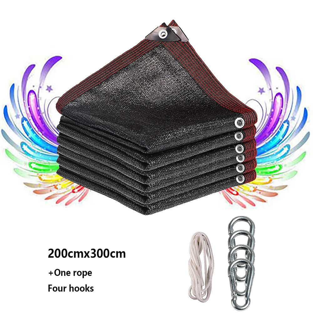 Multiple Sizes HDPE Sunshade Net Home Garden UV Protection 85-90% Sunshade Net Balcony Sunshade Car Shed Easy Installation