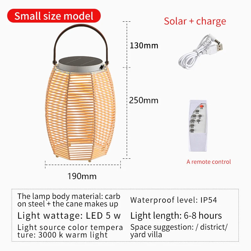 Outdoor Light Waterproof Garden Light Villa Garden Light Modern Simple Design Sense terrace atmosphere light Solar light woven