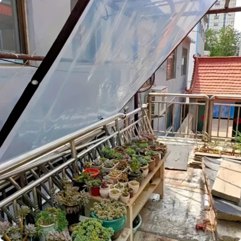 Thickening Transparent Rain Cloth Gardening Waterproof Cloth Rain Proof Windproof Balcony Awning Suitable For Multiple Scenarios