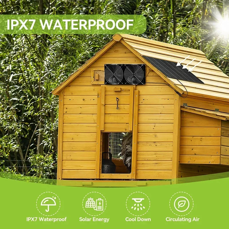 Greenhouse Efficient Heat Dissipation Outdoor Solar Exhaust Fan Suitab
