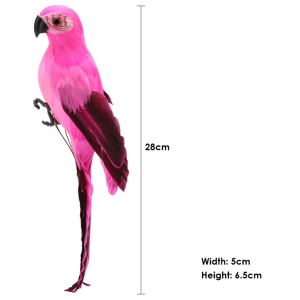 Creative Foam Feather Artificial Parrot Artificial Simulation Foam Bird Fake Animal Bird Garden Bird Prop Decor Home Ornament