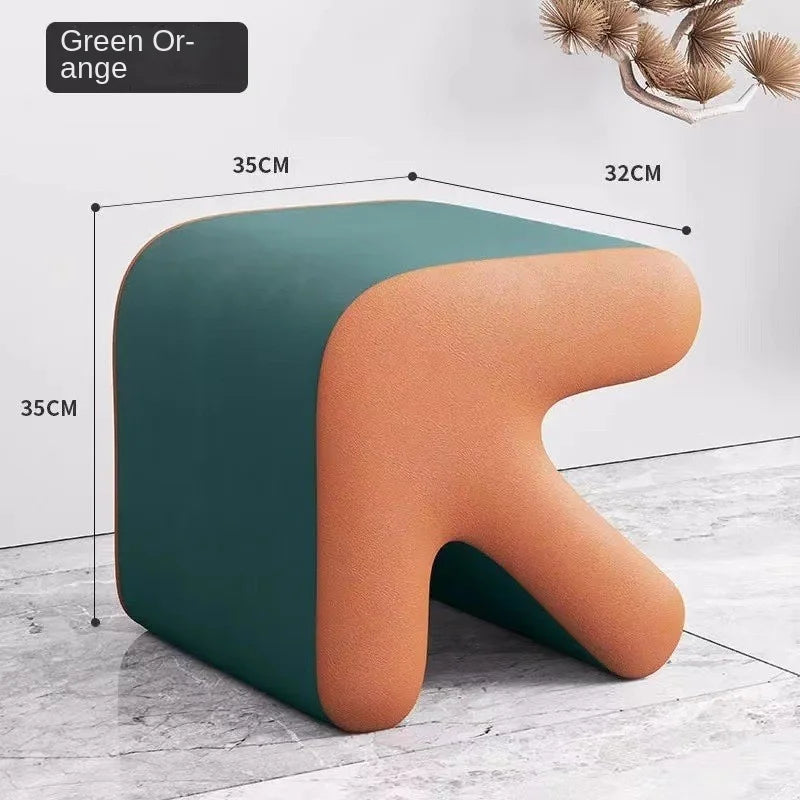 Realife Nordic Fitting Room Arrow Small Stool For Home Use Shoe Changing Stool Entrance Living Room Sofa Side Creative Low Stool
