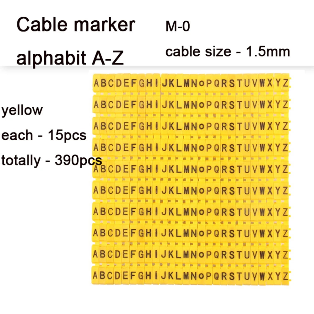 Cable Marker Wire Label EC-0 EC-1 1000pcs Mark Number 0 to 9 Cable Management Colored Wire Protection PVC Wire organizer Sleeves