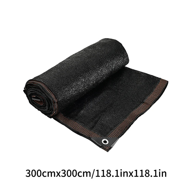 Black Shading Net Anti-UV Sunshade Cloth Outdoor Swimming Pool Cover Sunshade Mesh Garden Plants Balcony Patio Car Canvas Awning