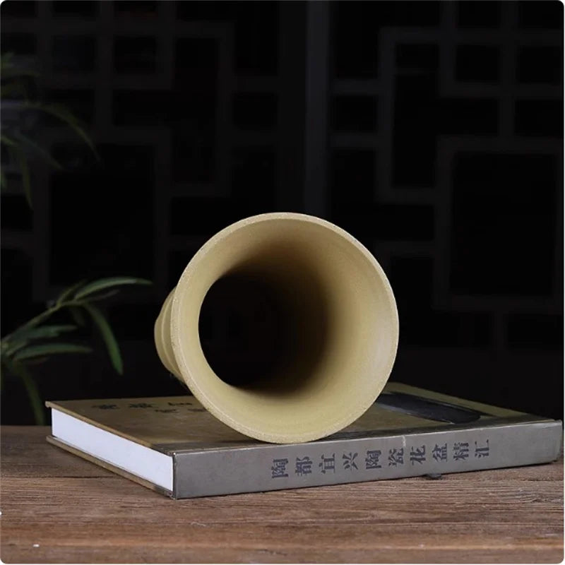 Nature Purple Sand Bonsai Pot, Small Vase,Cymbidium Orchid Plant Pot,Garden,Home Decoration