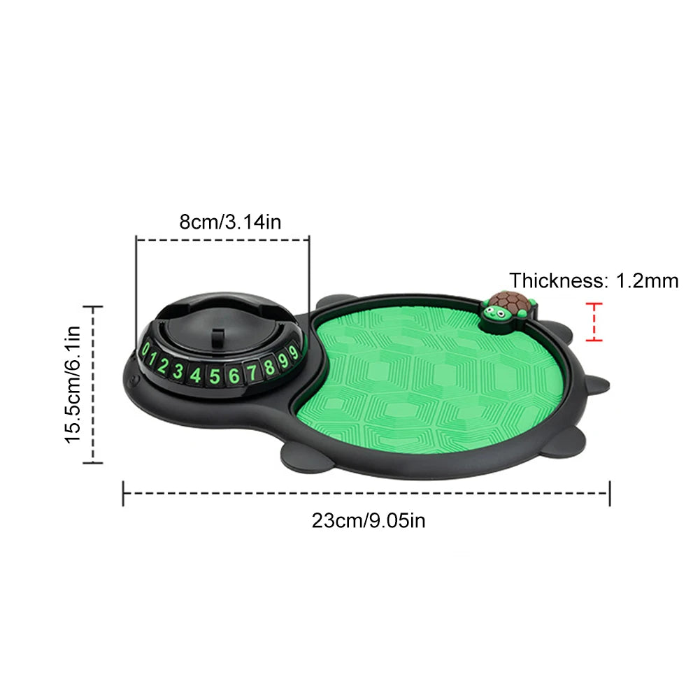 Car Dashboard Mat with Parking Number Plate Car Dash Grip Pad Anti-Shake Rotating Car Phone Holder Anti-Slip Car Accessories