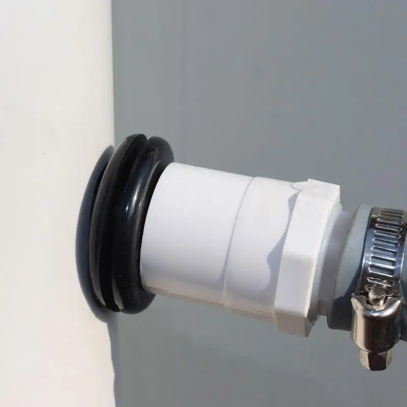 Rain Barrel Connector Kit Roof Rainwater Collector Rain Barrel Diverter With Filter Water Collection Rubber Hose Connection