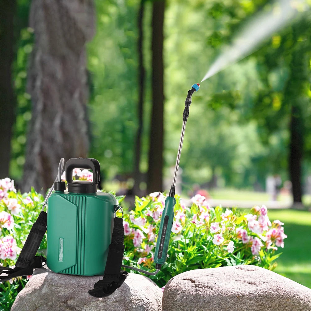 6L Battery Backpack Sprayer with 3 Mist Nozzles Rechargeable Electric Back Pack Sprayer Handheld Pesticide Sprayer for Weed Lawn