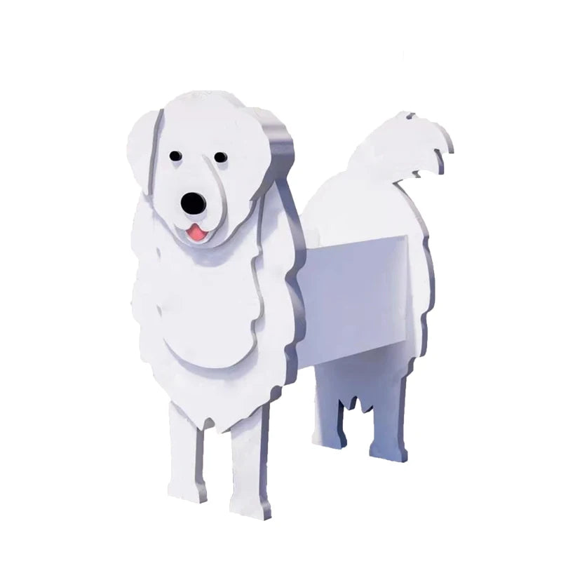 Garden Flower Pot Dog Shape Planter Shiba inu Mastiff Cain Terrier Havanese Vase Pots DIY PVC Garden FlowerPots Home Decor